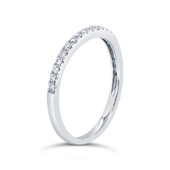 0.17ct 18k White Gold Diamond Lady's Band Size 5.75