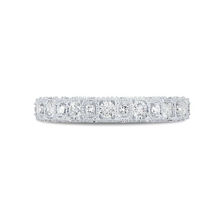 0.56ct 14k White Gold Diamond Lady's Band Size 4.5