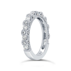 0.56ct 14k White Gold Diamond Lady's Band Size 4.5