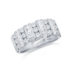 1.65ct 14k White Gold Diamond Baguette Lady's Ring