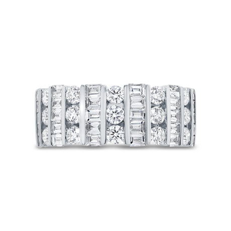 1.65ct 14k White Gold Diamond Baguette Lady's Ring