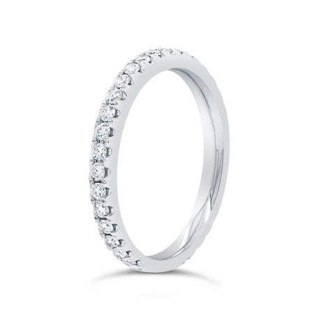 0.46ct 14k White Gold Diamond Lady's Band