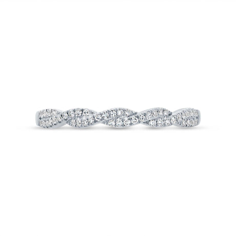 0.12ct 14k White Gold Diamond Lady's Band Size 6