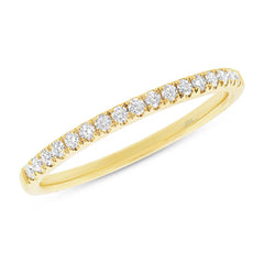 0.21ct 14k Yellow Gold Diamond Lady's Band Size 5.5