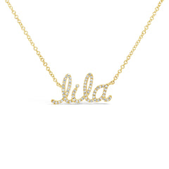 0.14ct 14k Yellow Gold Diamond "Lila" Necklace