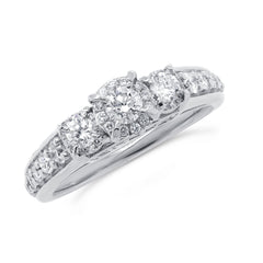 1.02ct 14k White Gold Diamond Engagement Ring