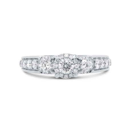 1.02ct 14k White Gold Diamond Engagement Ring