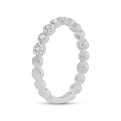 0.22ct 14k White Gold Diamond Lady's Band