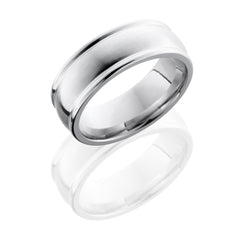 Cobalt Chrome 8mm Domed Band with Rounded Edges