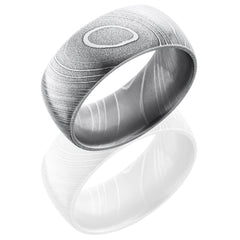 Damascus Steel 10mm Domed Band