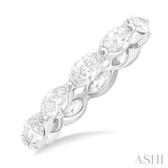 2.00 Ctw East-West Set Marquise Cut Diamond Eternity Wedding Band in 14K White Gold