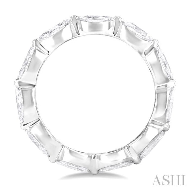 2.00 Ctw East-West Set Marquise Cut Diamond Eternity Wedding Band in 14K White Gold