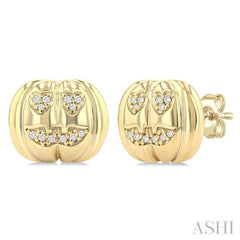 .08CTRDDM PETITE PUMPKIN ER YG 10K-S*
