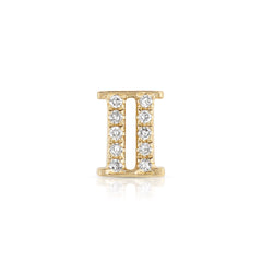 Roman Numeral Ii Diamond Charm