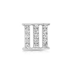 Roman Numeral Iii Diamond Charm