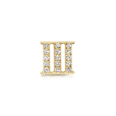 Roman Numeral Iii Diamond Charm