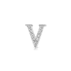 Roman Numeral V Diamond Charm
