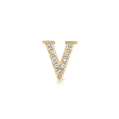 Roman Numeral V Diamond Charm