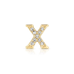 Roman Numeral X Diamond Charm