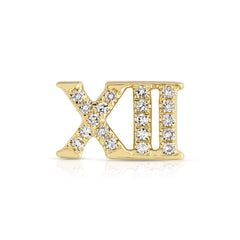 Roman Numeral Xii Charm