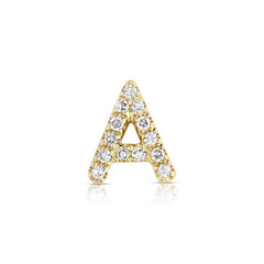 Letter A Diamond Charm