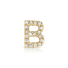 Letter B Diamond Charm