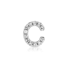 Letter C Diamond Charm
