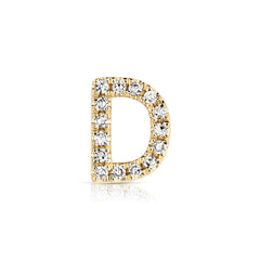 Letter D Diamond Charm