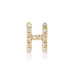 Letter H Diamond Charm