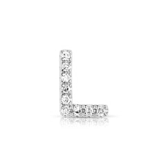Letter L Diamond Charm