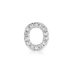 Letter O Diamond Charm