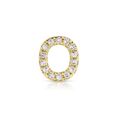 Letter O Diamond Charm
