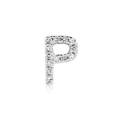 Letter P Diamond Charm