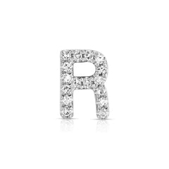 Letter R Diamond Charm