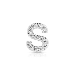 Letter S Diamond Charm