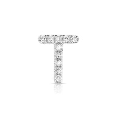 Letter T Diamond Charm