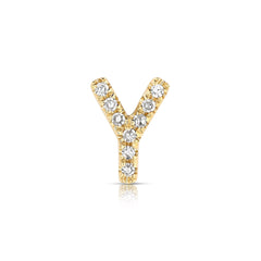 Letter Y Diamond Charm