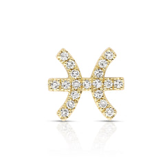 Star Sign Pisces Diamond Charm