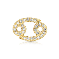 Star Sign Cancer Diamond Charm