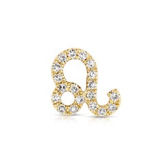 Star Sign Leo Diamond Charm