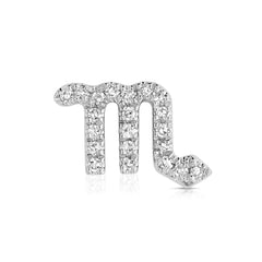 Star Sign Scorpio Diamond Charm