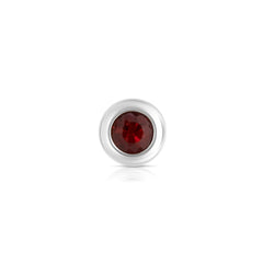 July Birth Stone Ruby Charm