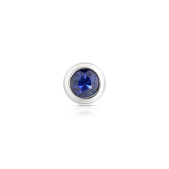 September Birth Stone Sapphire Charm