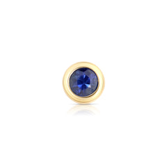 September Birth Stone Sapphire Charm