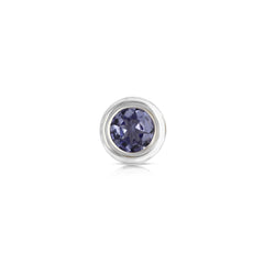 December Birth Stone Blue Tanzanite Charm
