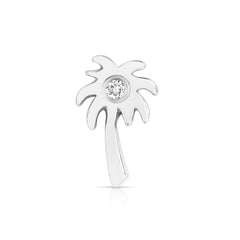 Island Babe Palm Tree Diamond Charm