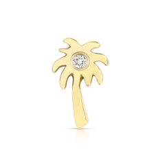 Island Babe Palm Tree Diamond Charm