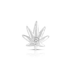 Mary-Jane Weed Leaf Diamond Charm