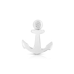Grounded Anchor Diamond Charm