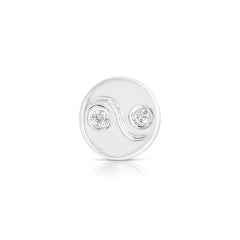 Opposites Attract Yin And Yang Diamond Charm